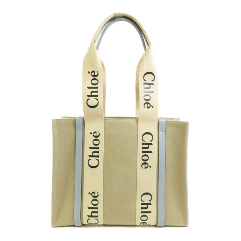 Chloe 帆布Woody手挽袋-1