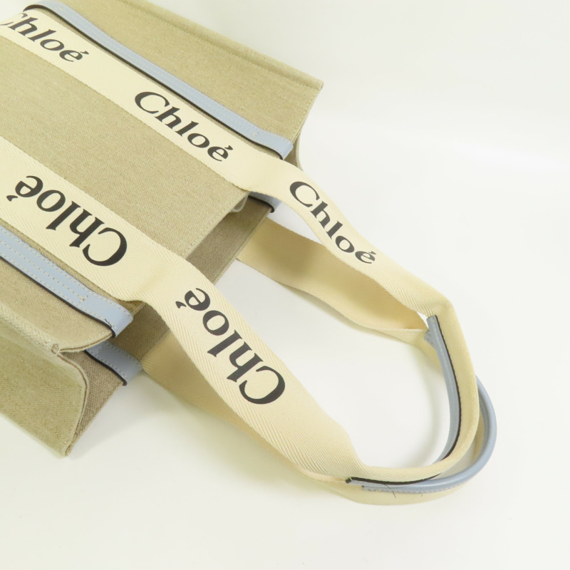 Chloe 帆布Woody手挽袋-5