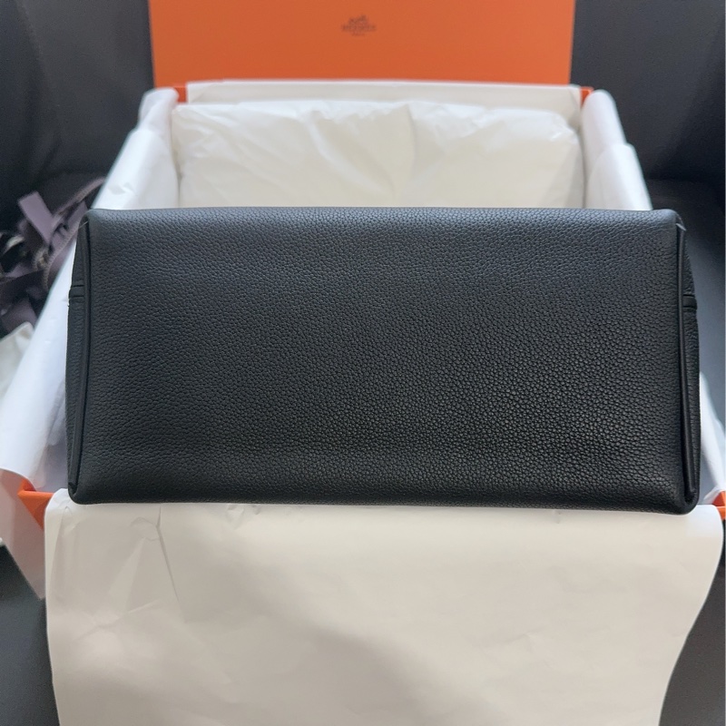 Hermes爱马仕 2424 小号黑金扣 Togo皮-6