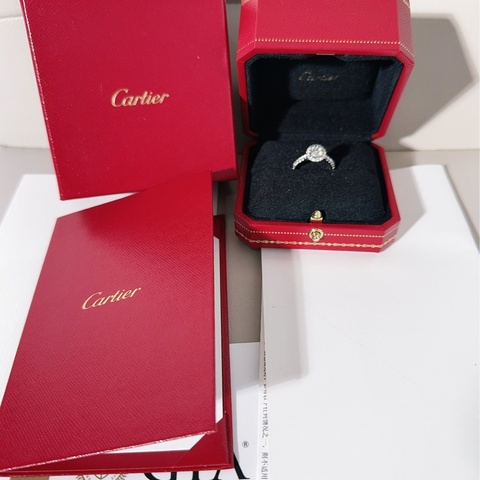 Cartier卡地亚 Destinee系列 圆形围镶钻钻戒