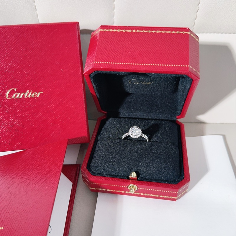 Cartier卡地亚 Destinee系列 圆形围镶钻钻戒-1