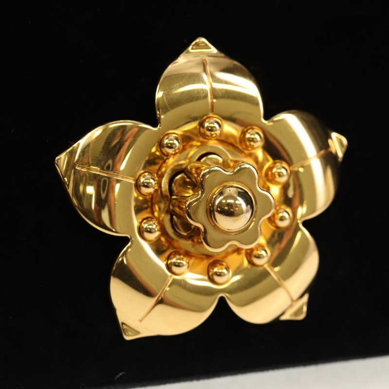 【日本直送】PRADA 鏈條肩背包 絲絨 黑色 金色 正品 156179V-19