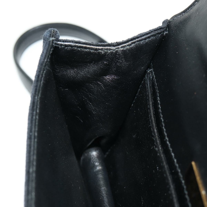 【日本直送】PRADA 鏈條肩背包 絲絨 黑色 金色 正品 156179V-24