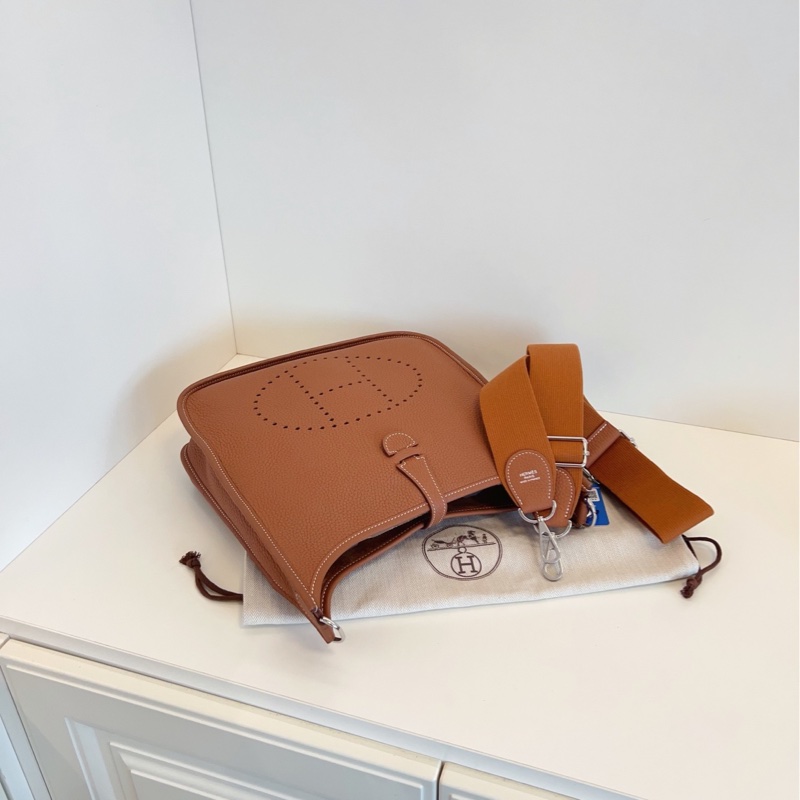 【99新閒置🆕】Hermes 🌟evelyne伊芙琳29 金棕銀扣 B刻 單肩包-2