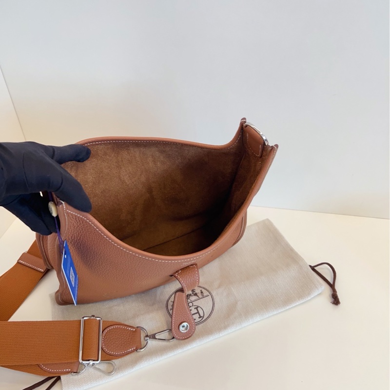 【99新閒置🆕】Hermes 🌟evelyne伊芙琳29 金棕銀扣 B刻 單肩包-5