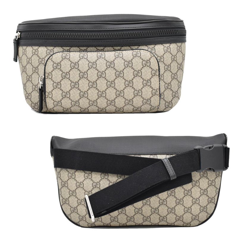 【門市全新現貨】GUCCI  GG Supreme 塗層帆布防刮胸包腰包 779843 (附原廠防塵袋)-0