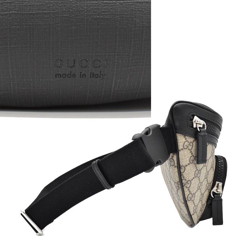 【門市全新現貨】GUCCI  GG Supreme 塗層帆布防刮胸包腰包 779843 (附原廠防塵袋)-1