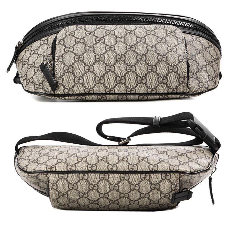 【門市全新現貨】GUCCI  GG Supreme 塗層帆布防刮胸包腰包 779843 (附原廠防塵袋)-2