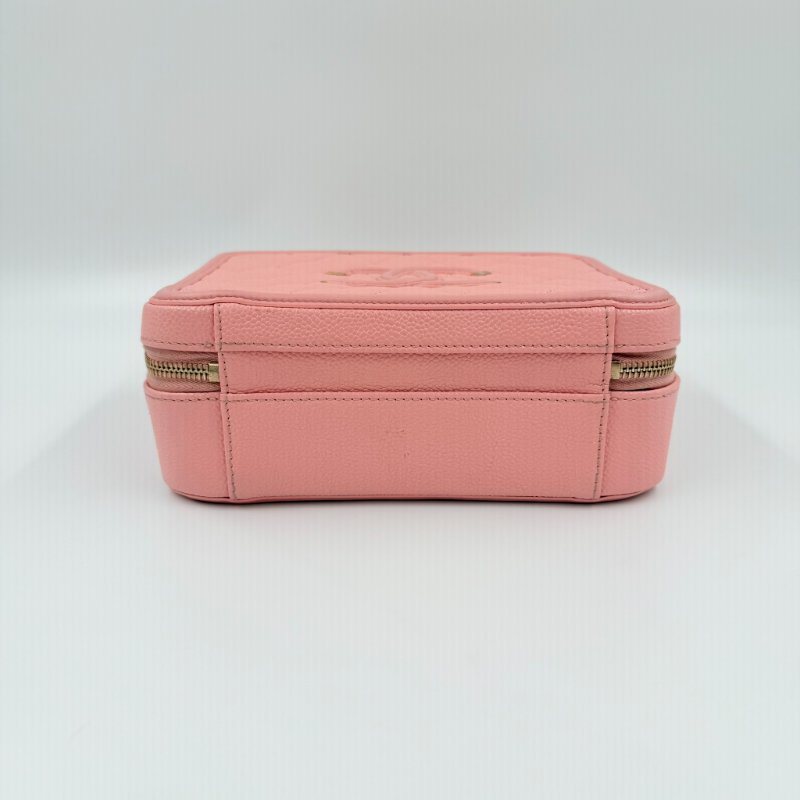 CHANEL - 粉色荔枝皮CC Filigree Vanity Case相機包-7