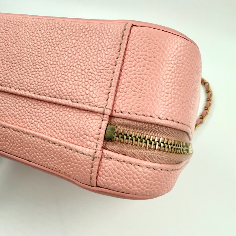 CHANEL - 粉色荔枝皮CC Filigree Vanity Case相機包-12