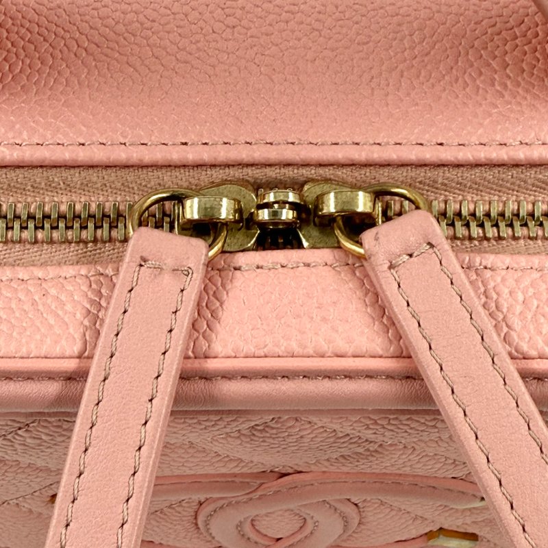 CHANEL - 粉色荔枝皮CC Filigree Vanity Case相機包-20