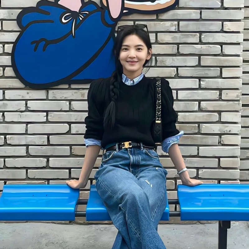 CELINE賽琳 TRIOMPH凱旋門牛皮腰帶 女款 黑色 寛 2.5cm-2