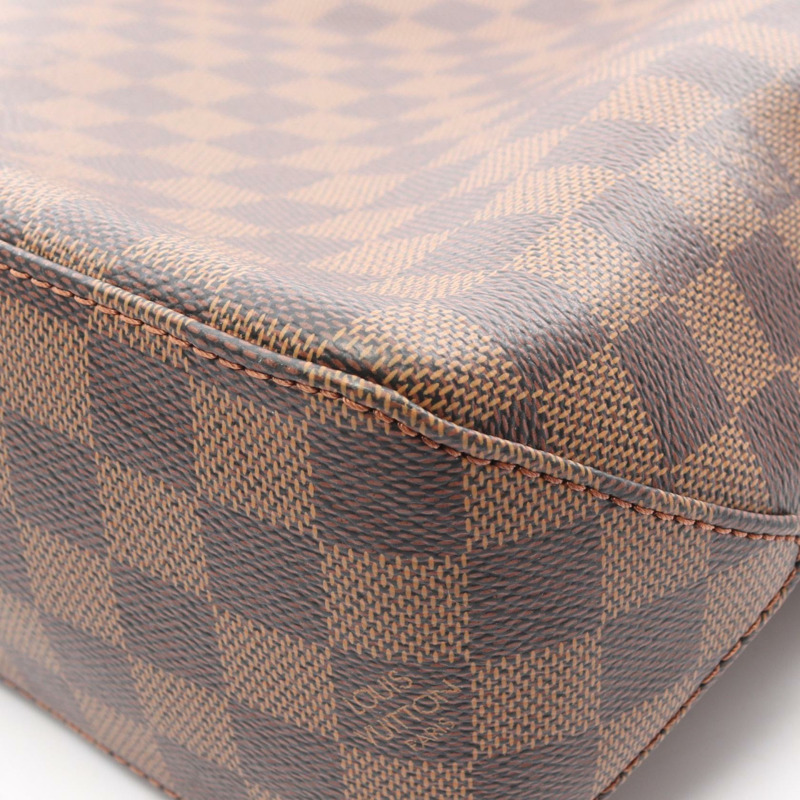 路易威登 Jake 手提包 N41559 Damier 皮革棕色 Ebene 二手男式-10