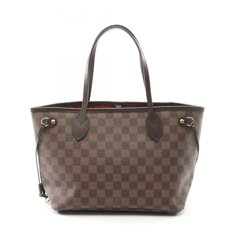 路易威登 Neverfull PM 手提包 N51109 Damier 皮革 Ebene 二手 LV-0