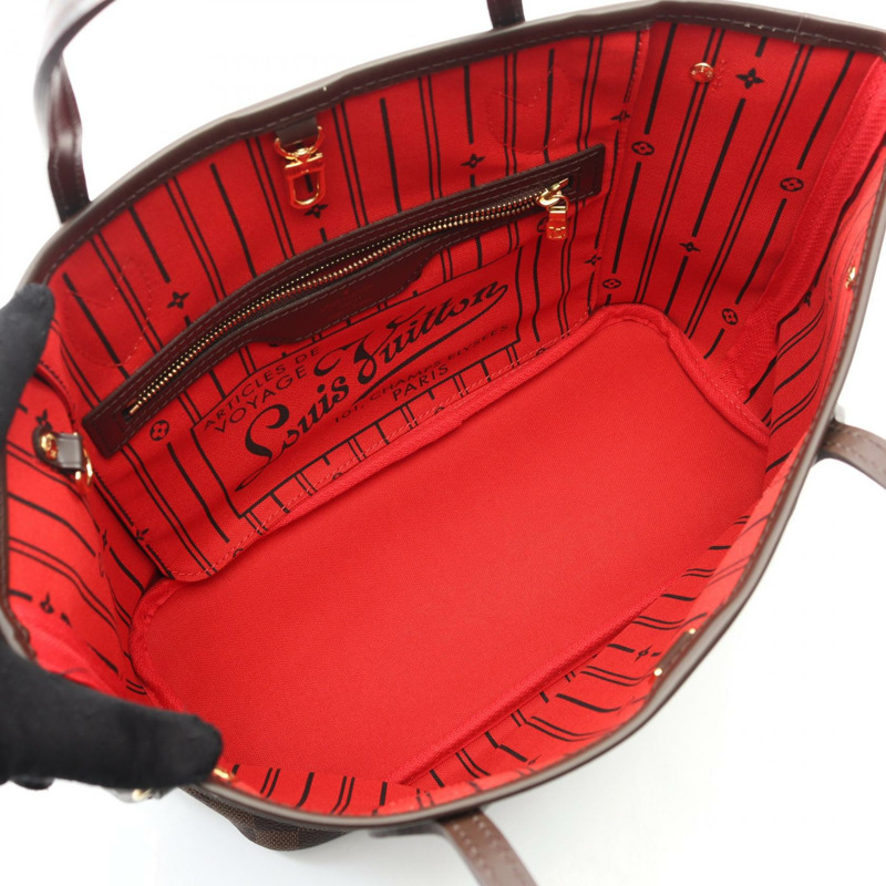 路易威登 Neverfull PM 手提包 N51109 Damier 皮革 Ebene 二手 LV-2