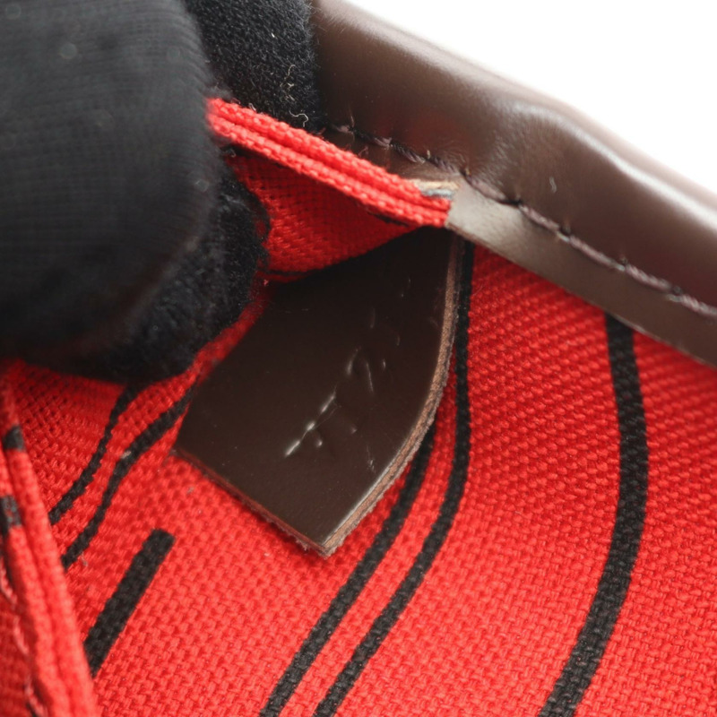 路易威登 Neverfull PM 手提包 N51109 Damier 皮革 Ebene 二手 LV-4