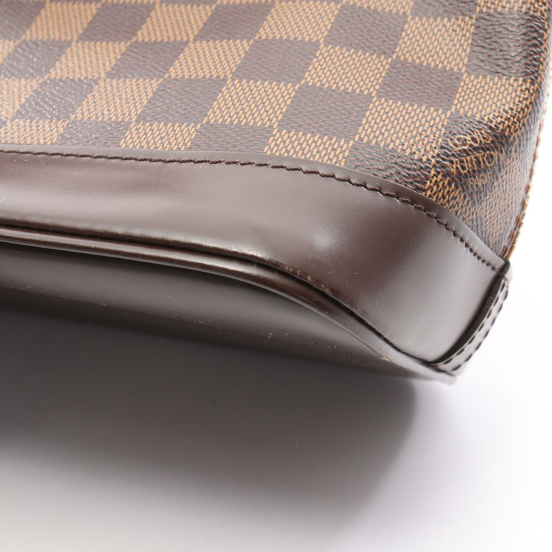 路易威登 Alma 手提包 N51131 Damier 皮革棕色 Ebene 二手女士-9
