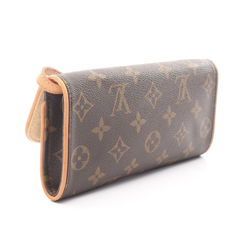 路易威登 Pochette Twin PM 單肩斜背包 M51854 Monogram 皮革 LV-1