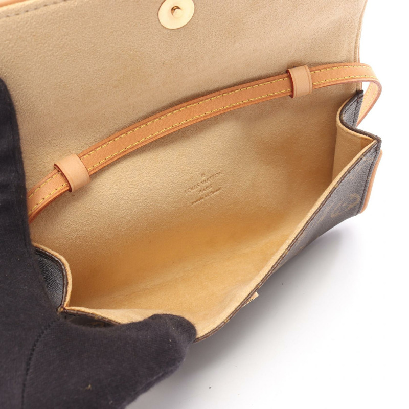 路易威登 Pochette Twin PM 單肩斜背包 M51854 Monogram 皮革 LV-2