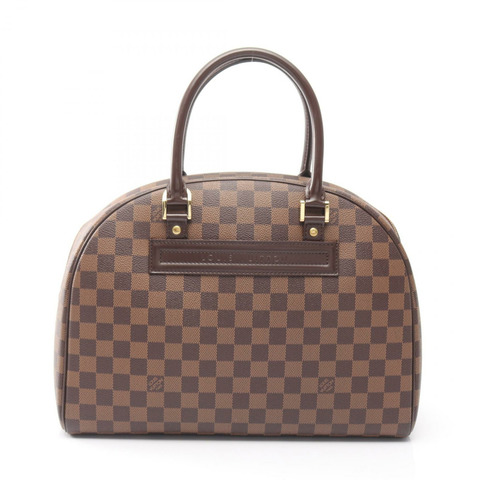 路易威登 Nolita 手提包 N41445 Damier 皮革 棕色 Ebene 二手女式