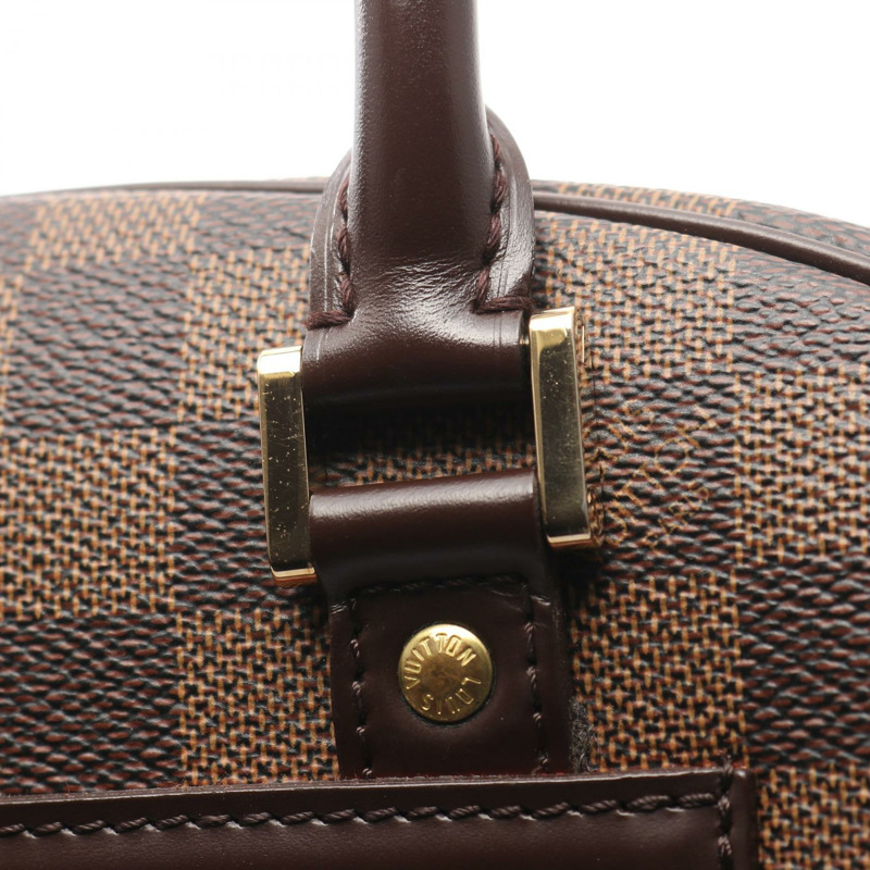 路易威登 Nolita 手提包 N41445 Damier 皮革 棕色 Ebene 二手女式-6