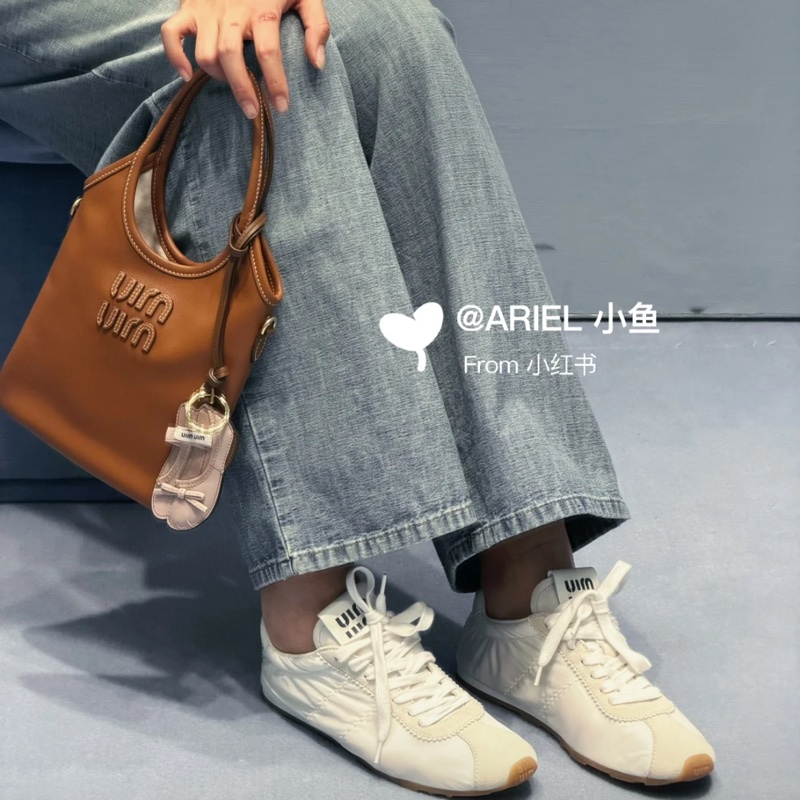 MIU MIU Plume 繫帶運動鞋 得訓鞋 36.5-3