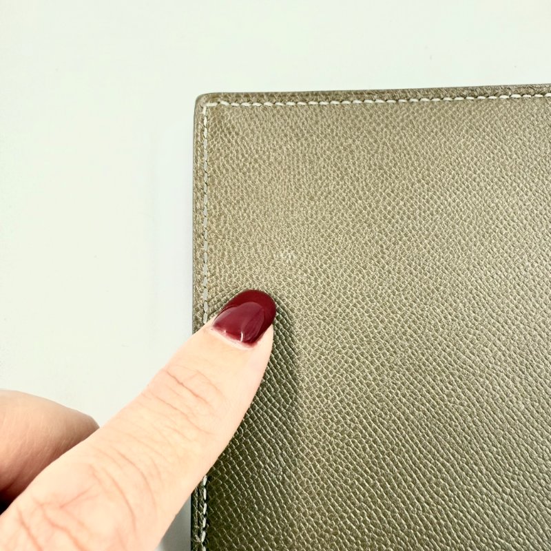 HERMES - 大象灰金釦Epsom Bearn 長夾-16