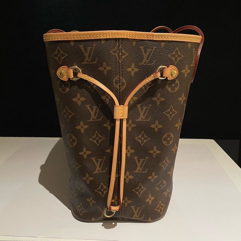 98新LV路易威登 neverfull中号购物袋托特包 玫红色内里-7