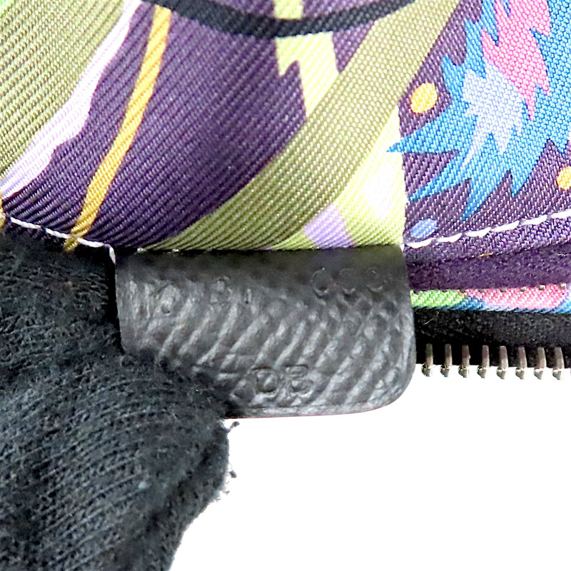 黑色 Epsom牛皮 絲巾 Silk'In Classique 拉鍊長夾 K刻【HERMES 愛馬仕】-7