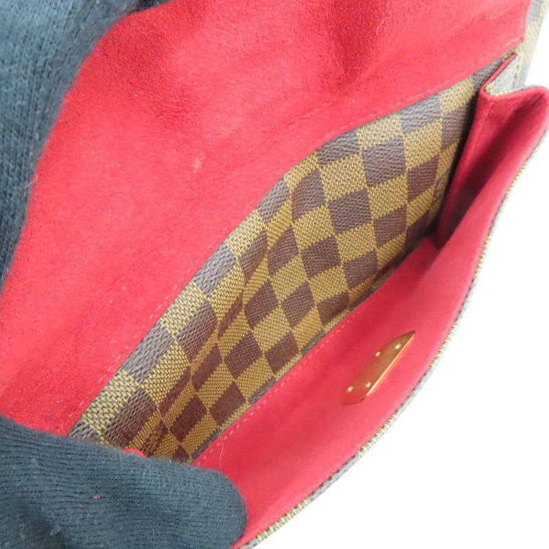 棕色 棋盤格帆布 Ravello GM 肩背包【LOUIS VUITTON LV 路易威登】 N60006-6