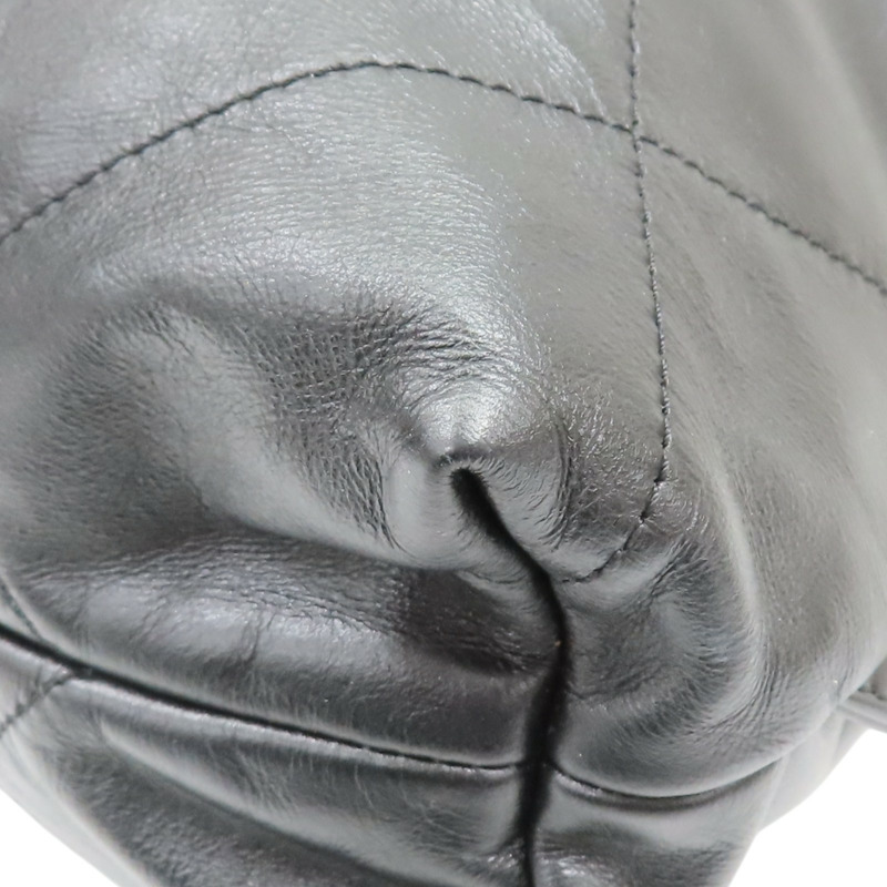 黑色 羊皮 22 後背包【CHANEL 香奈兒】 AS3313-11