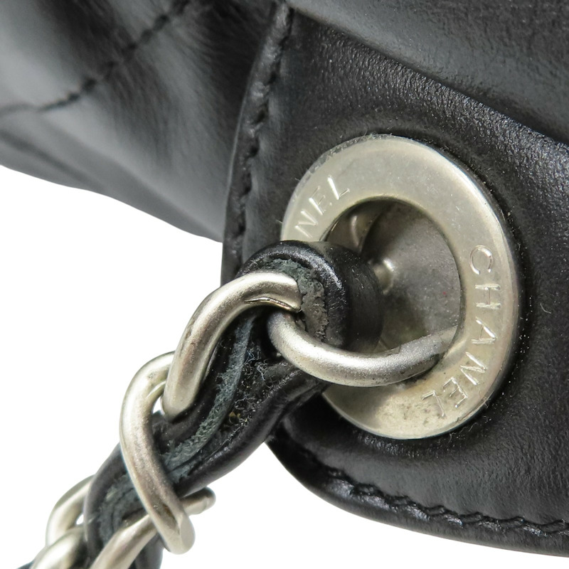 黑色 羊皮 22 後背包【CHANEL 香奈兒】 AS3313-15