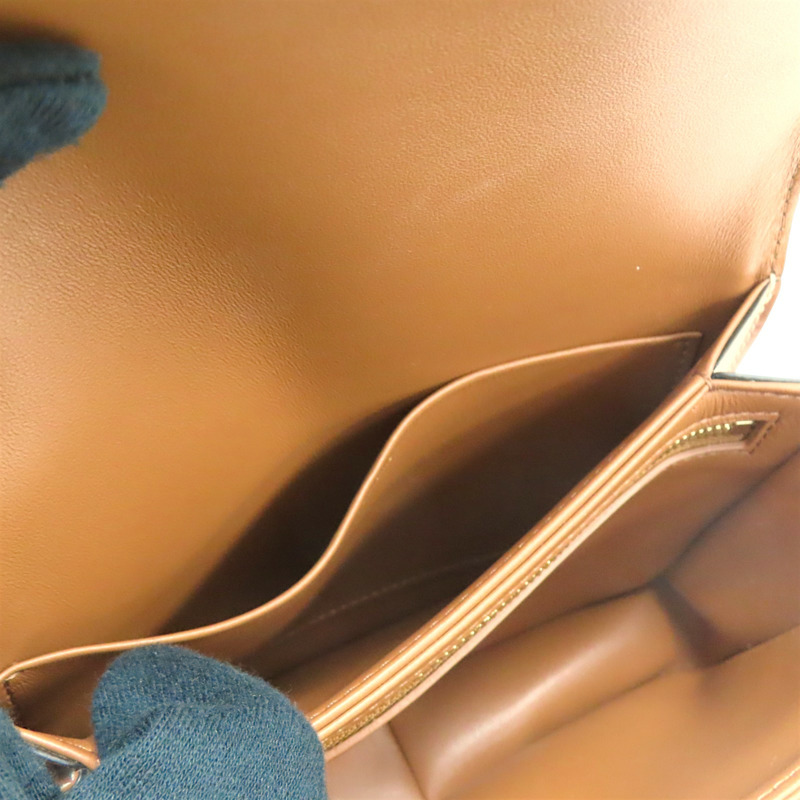 棕色 牛皮 Triomphe PVC塗層帆布 Teen 肩背包【CELINE 賽琳】 188882BZ4.04LU-5