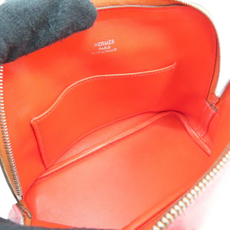 唇膏粉色 Evercolor牛皮 Bolide 1923 Mini 柏莉包 肩背包 B刻 銀扣【HERMES 愛馬仕】-4