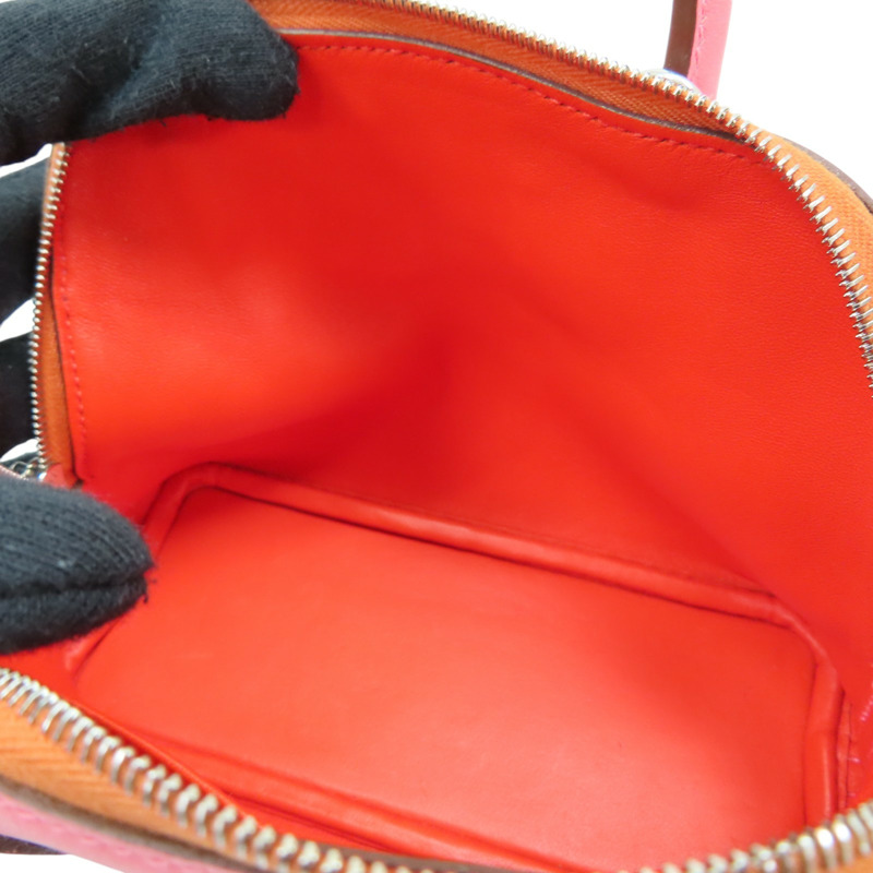 唇膏粉色 Evercolor牛皮 Bolide 1923 Mini 柏莉包 肩背包 B刻 銀扣【HERMES 愛馬仕】-5