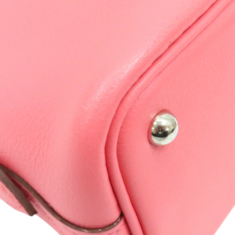 唇膏粉色 Evercolor牛皮 Bolide 1923 Mini 柏莉包 肩背包 B刻 銀扣【HERMES 愛馬仕】-11