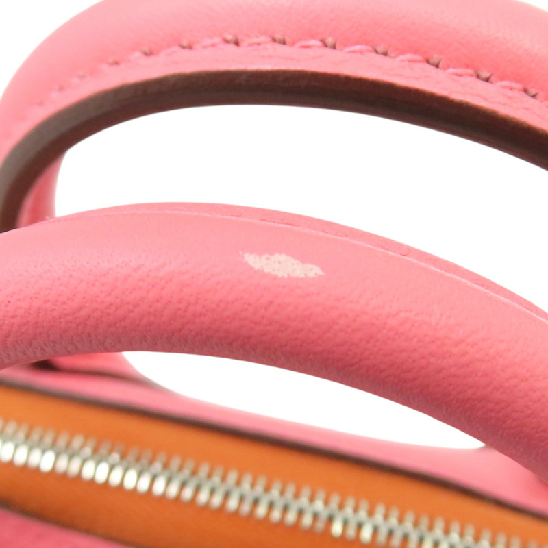 唇膏粉色 Evercolor牛皮 Bolide 1923 Mini 柏莉包 肩背包 B刻 銀扣【HERMES 愛馬仕】-13