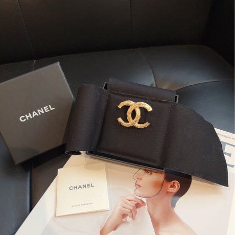【閒置帶盒🆕】Chanel 高級手工坊系列 金色菱格麥穗麻花雙C胸針