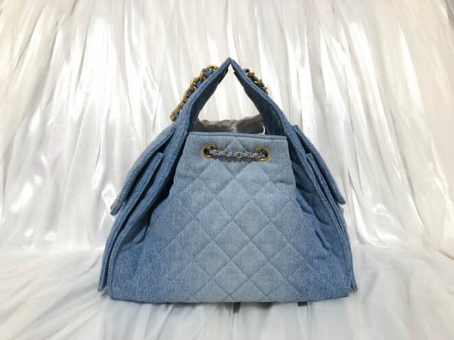 CHANEL25bag牛仔款小號 #購證 #防塵袋 #芯片保固 稀有款-1