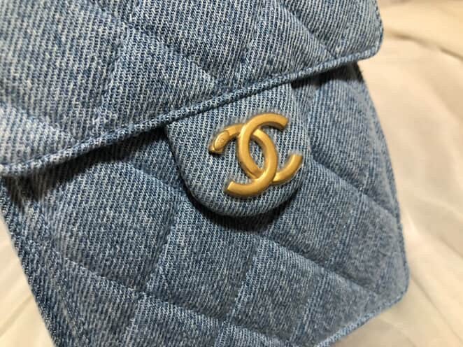CHANEL25bag牛仔款小號 #購證 #防塵袋 #芯片保固 稀有款-5
