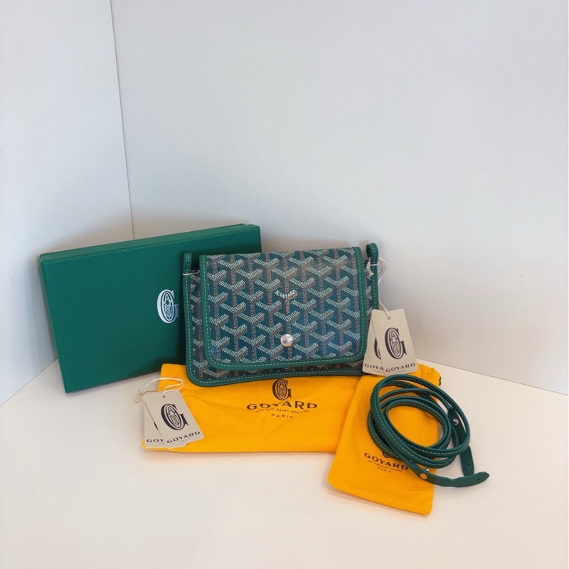 【閒置全套🆕】Goyard bPlumet綠色mini信封包 斜挎包📗-0