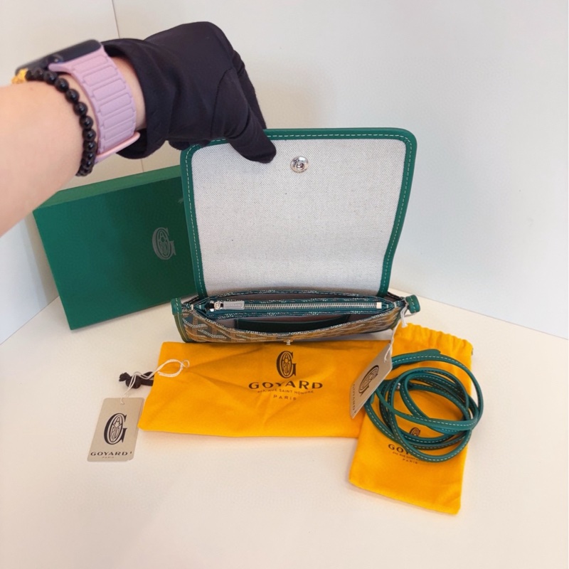 【閒置全套🆕】Goyard bPlumet綠色mini信封包 斜挎包📗-5