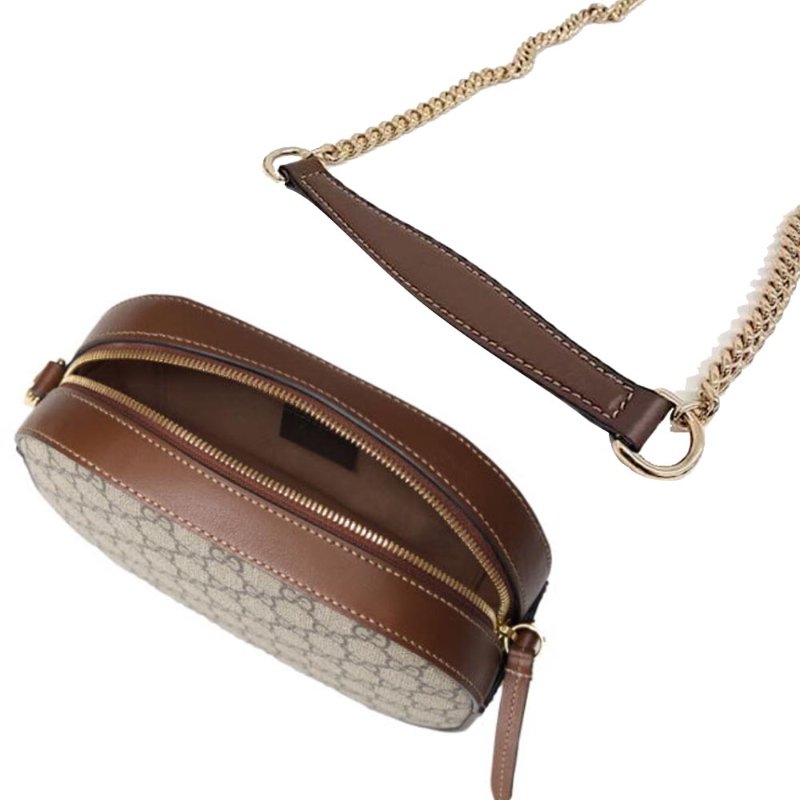 【門市全新現貨】GUCCI GG Supreme 塗層帆布斜背包相機包(附原廠防塵袋)-2