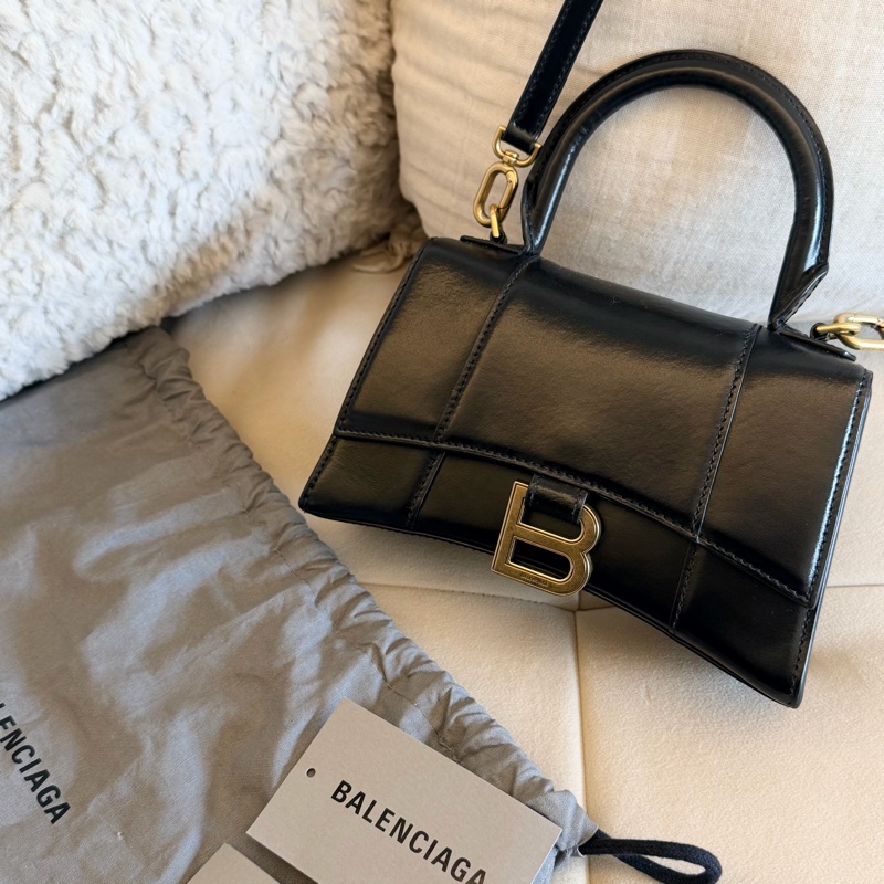 Balenciaga Hourglass沙漏包黑色xs-7