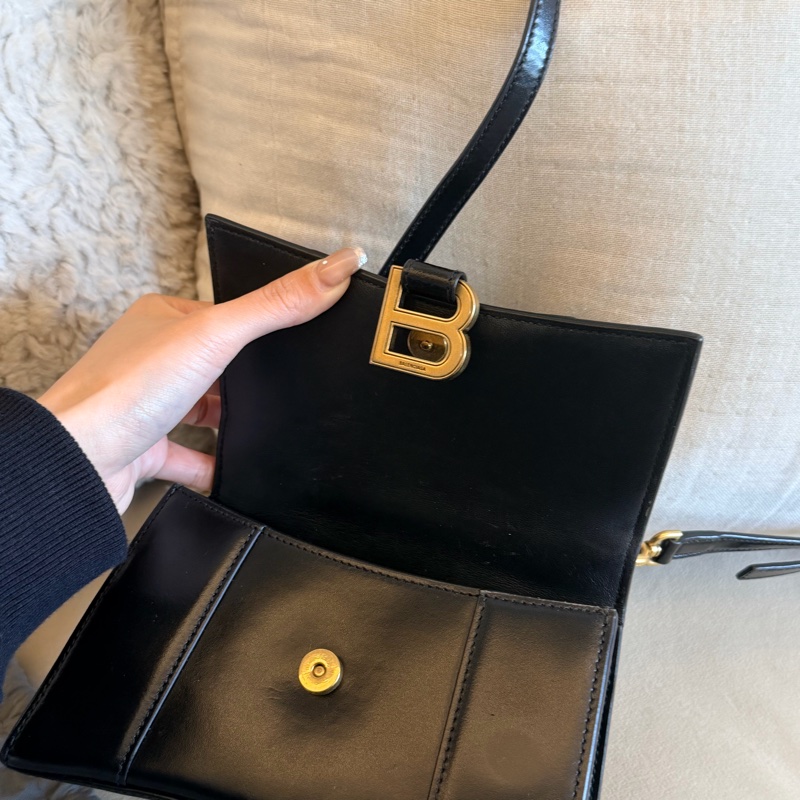 Balenciaga Hourglass沙漏包黑色xs-8