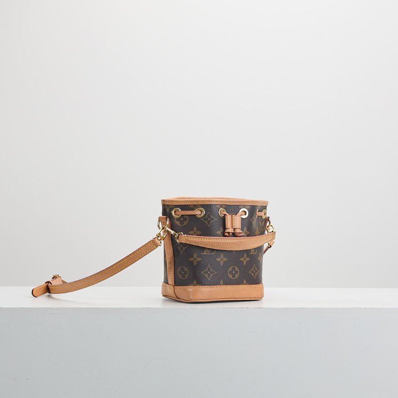 二手Lv Nano Noé 水桶包 老花/ 晶片款-2