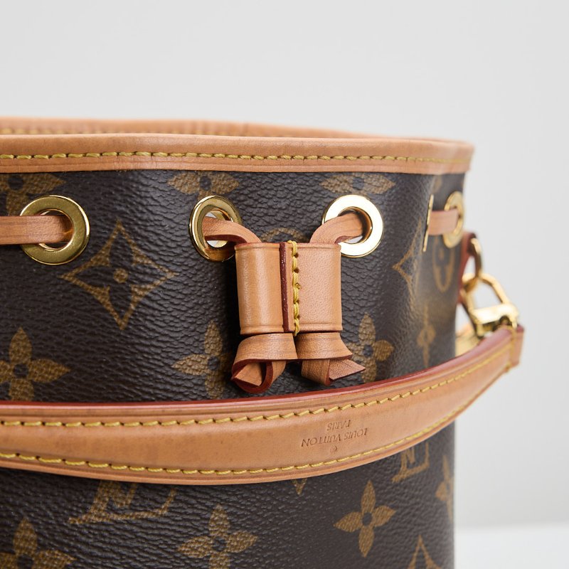 二手Lv Nano Noé 水桶包 老花/ 晶片款-3