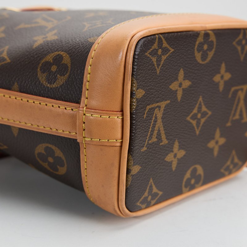 二手Lv Nano Noé 水桶包 老花/ 晶片款-6