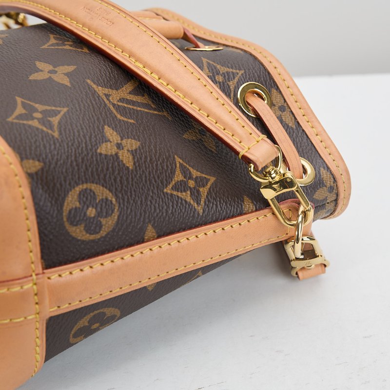 二手Lv Nano Noé 水桶包 老花/ 晶片款-12