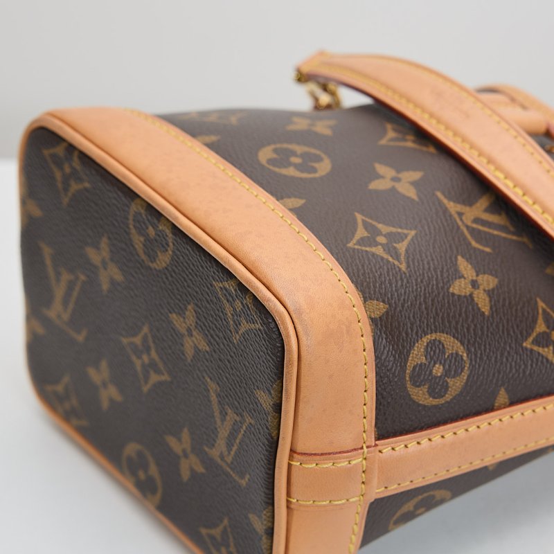 二手Lv Nano Noé 水桶包 老花/ 晶片款-13